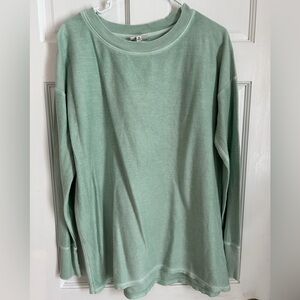 Wonderly Studio Soft Green Knit Top
